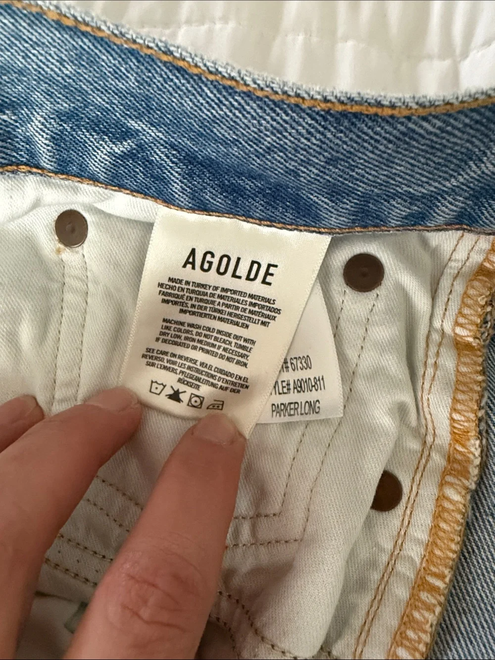 Agolde Light Parker Long Shorts